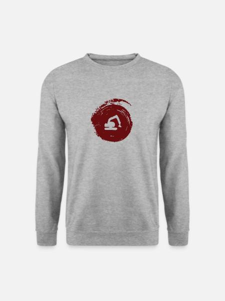 Baggerfahrerin Baggerfahrerin Hausbau - Unisex Pullover - Weißgrau meliert