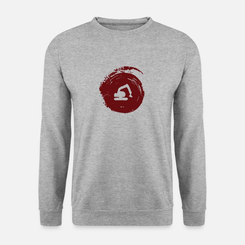 Baggerfahrerin Baggerfahrerin Hausbau - Unisex Pullover - Weißgrau meliert