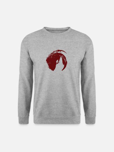 Kletterer Felsklettern Kletterer - Unisex Pullover - Weißgrau meliert