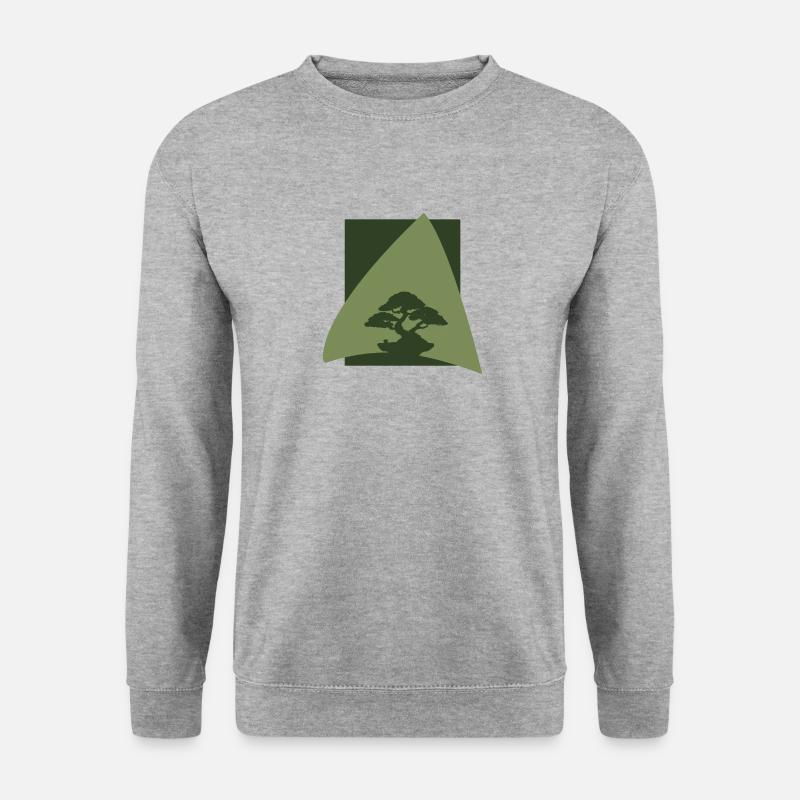 Baum Baum Baum Baum - Unisex Pullover - Weißgrau meliert