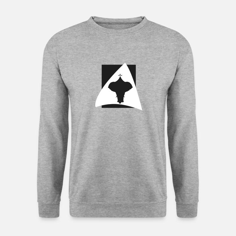 Elephant Circus Acrobatics - Unisex Sweatshirt - salt & pepper