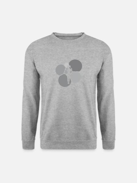 Girlie Mädchen Bommel - Unisex Pullover - Weißgrau meliert