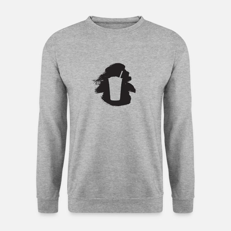 Bubbletee Bubble Bubble Tea - Unisex Pullover - Weißgrau meliert