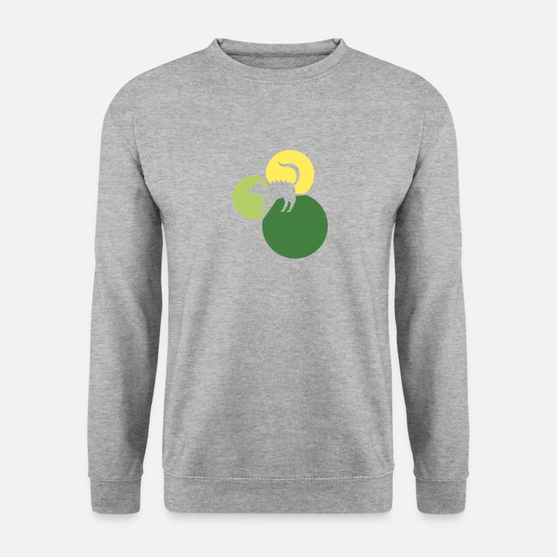 Fabeltier Fabel Einhorn - Unisex Pullover - Weißgrau meliert