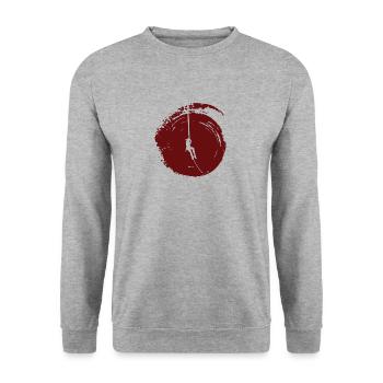 Mountaineer Climber Climbing - Unisex Sweatshirt - salt & pepper - Front - Alina (178cm) & Michal (187cm)