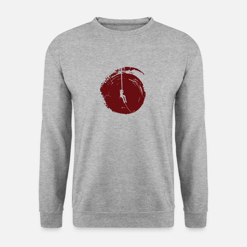 Mountaineer Climber Climbing - Unisex Sweatshirt - salt & pepper