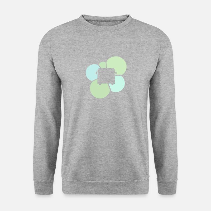 Bus Bus Fahrer - Unisex Pullover - Weißgrau meliert