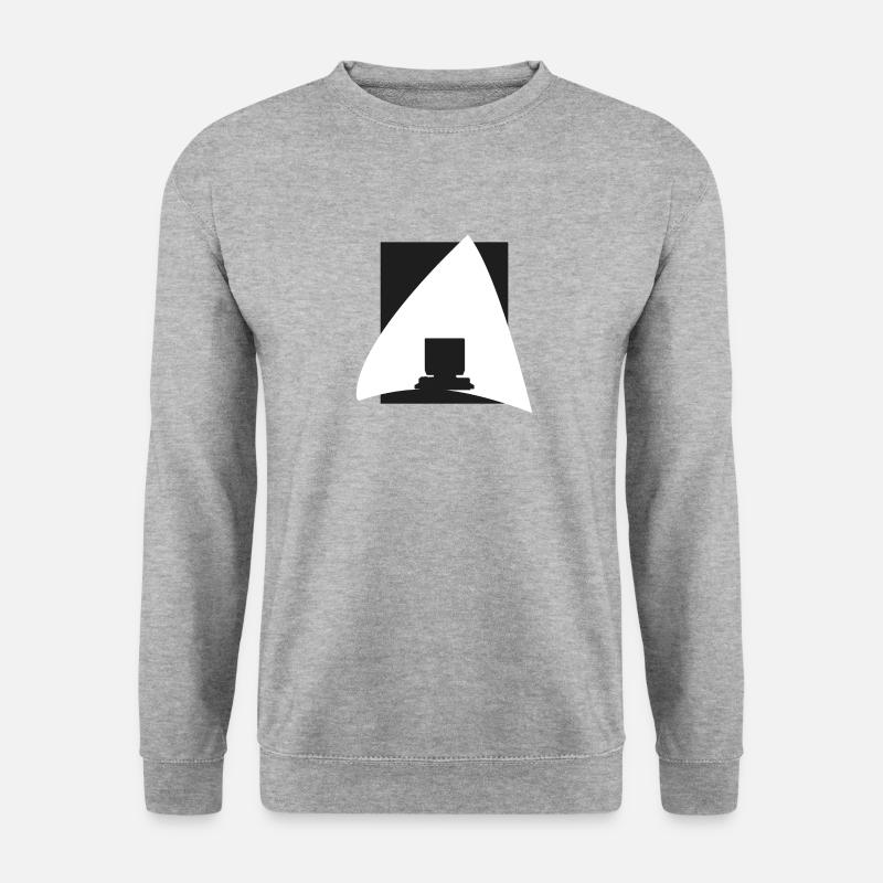 PC Tech Informatik - Unisex Pullover - Weißgrau meliert