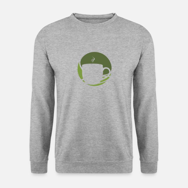 Kaffeetasse Kaffee Espresso - Unisex Pullover - Weißgrau meliert