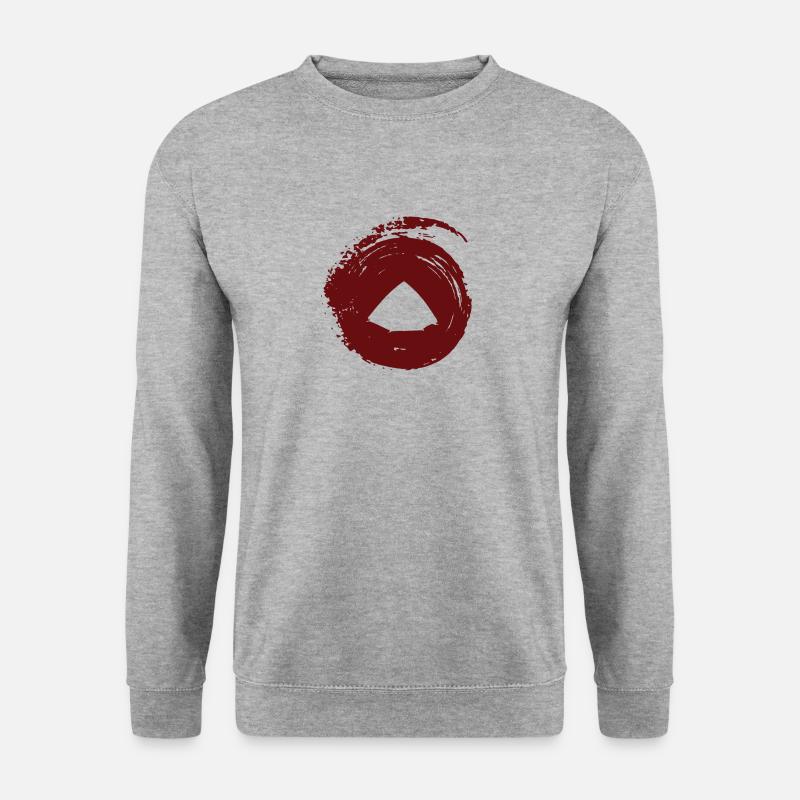 Zelt Zelten Zelte - Unisex Pullover - Weißgrau meliert