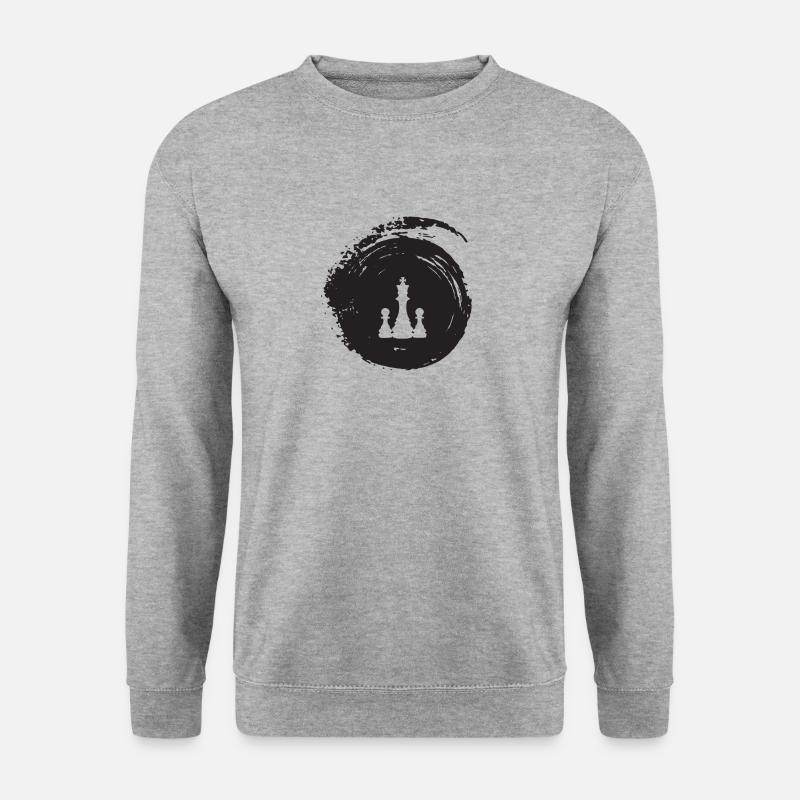 Chessboard Chess Pieces Chess Pieces - Unisex Sweatshirt - salt & pepper