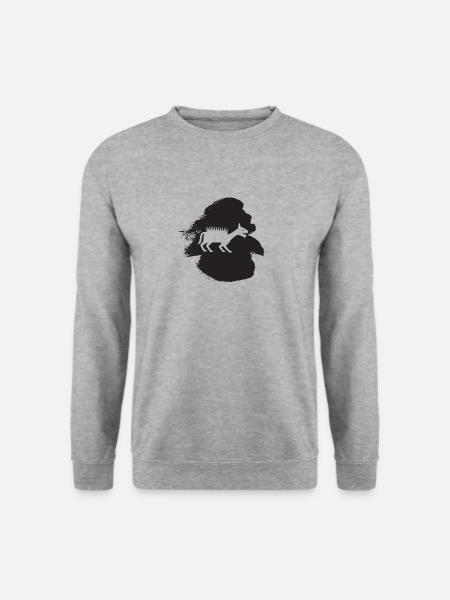 Märchen Kryptozoologie Märchen - Unisex Pullover - Weißgrau meliert