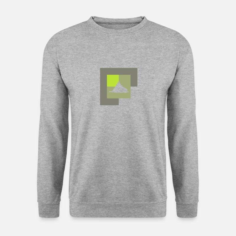 Modern Glamping Modern - Unisex Pullover - Weißgrau meliert