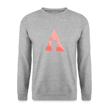 Bubble Tea Boba Tee - Unisex Pullover - Weißgrau meliert - Vorne - Alina (178cm) & Michal (187cm)
