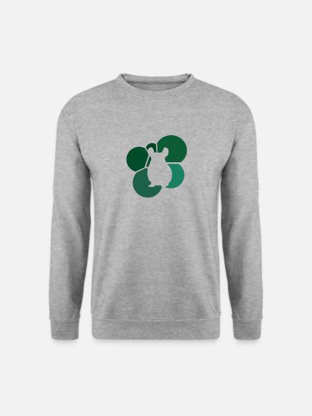 Nagetier Chinchilla Mäuschen - Unisex Pullover - Weißgrau meliert