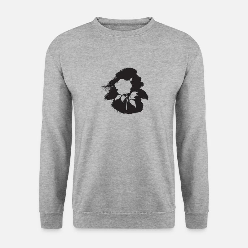 Floristik Botanisch - Unisex Pullover - Weißgrau meliert