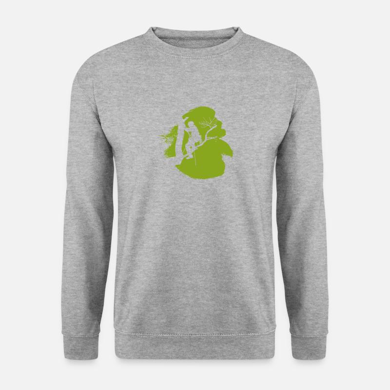 Tree climbing crampons - Unisex Sweatshirt - salt & pepper