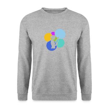 Blumenstrau Hobbygärtner Gießkanne - Unisex Pullover - Weißgrau meliert - Vorne - Alina (178cm) & Michal (187cm)