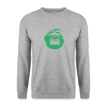 Burger Food Truck - Sweat-shirt Unisexe - gris chiné - Devant - Alina (178cm) & Michal (187cm)