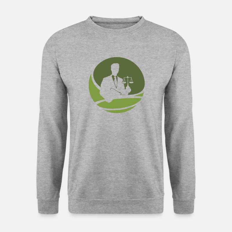 Gericht Behandlung Versicherung - Unisex Pullover - Weißgrau meliert