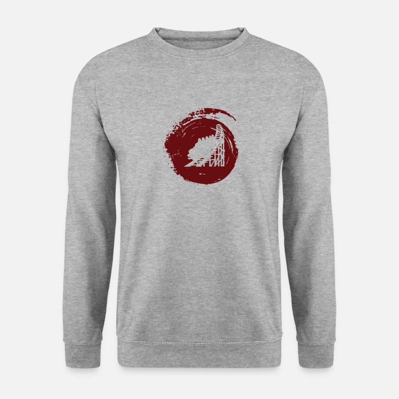 Achterbahn Lukas - Unisex Pullover - Weißgrau meliert