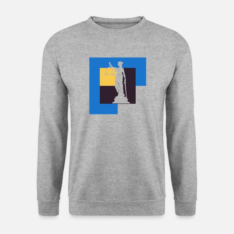 Gericht Versicherung - Unisex Pullover - Weißgrau meliert