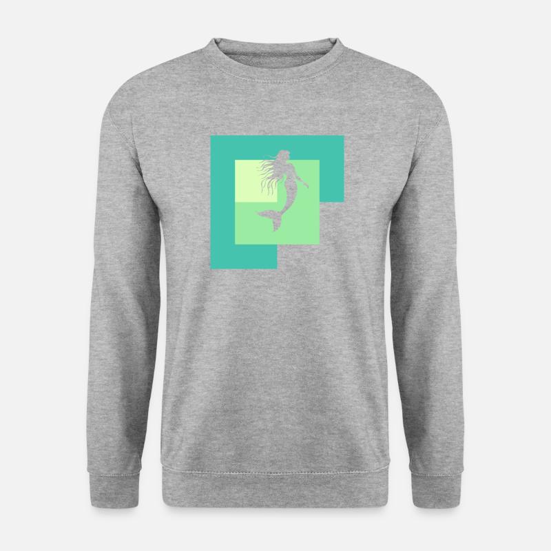 Fabelwesen Aquarium - Unisex Pullover - Weißgrau meliert