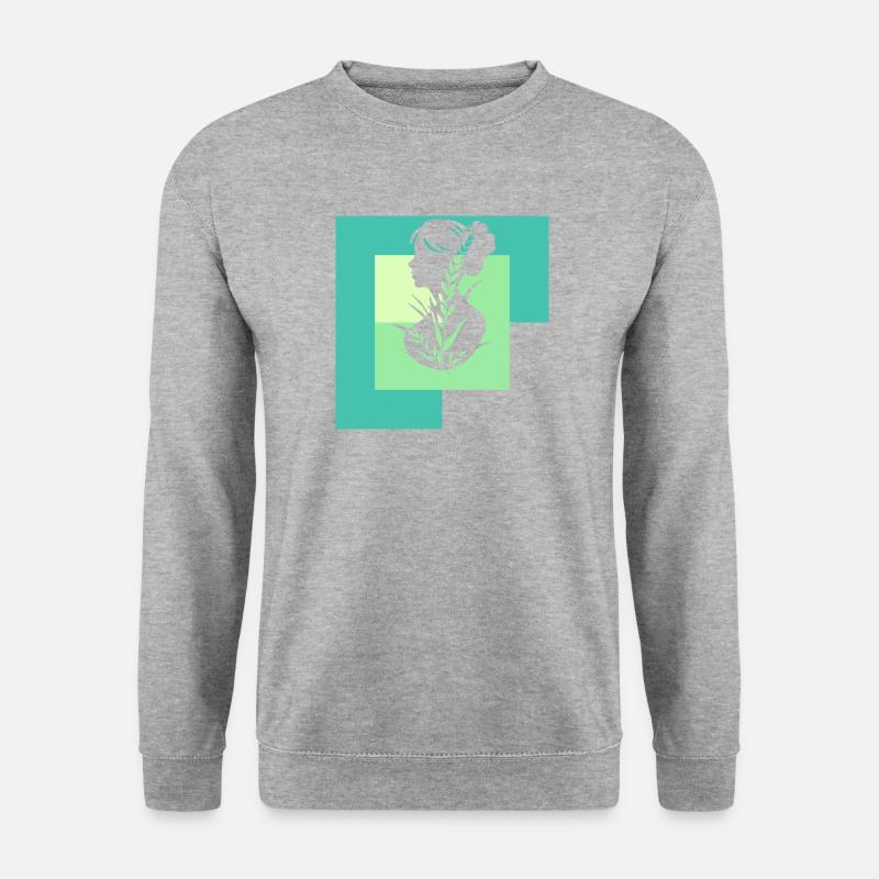 Veganerin Tierschutz - Unisex Pullover - Weißgrau meliert