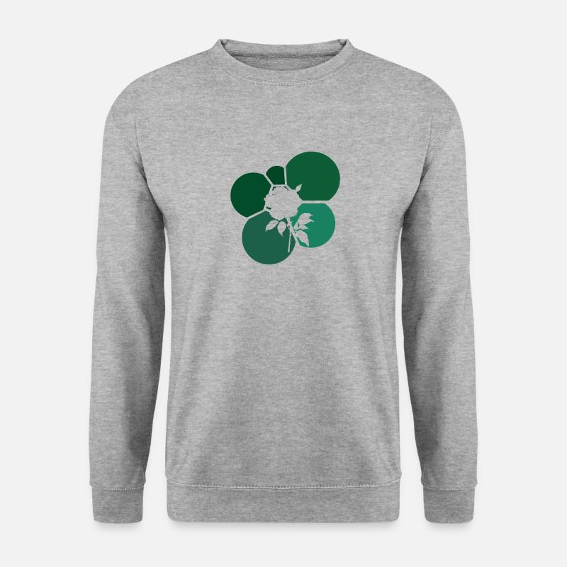 Florist Hobbygärtner Garten - Unisex Pullover - Weißgrau meliert