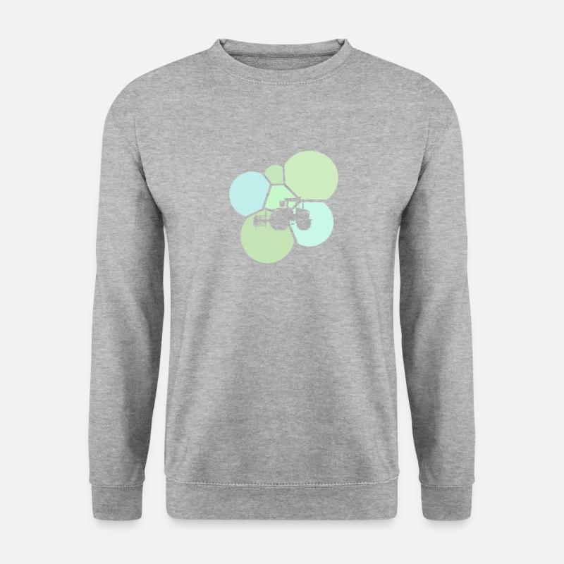 Landwirt Hof - Unisex Pullover - Weißgrau meliert