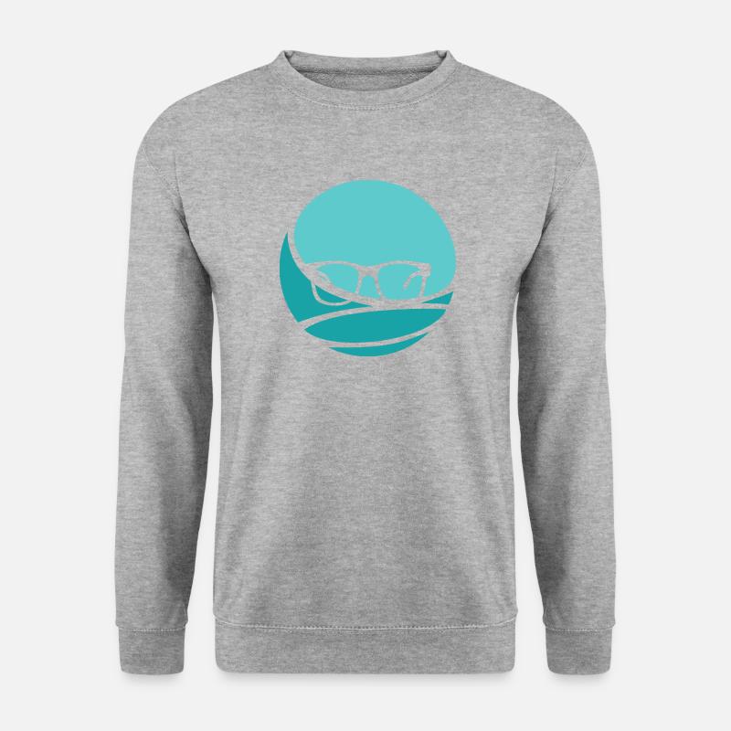 Buch Autor Writing - Unisex Pullover - Weißgrau meliert