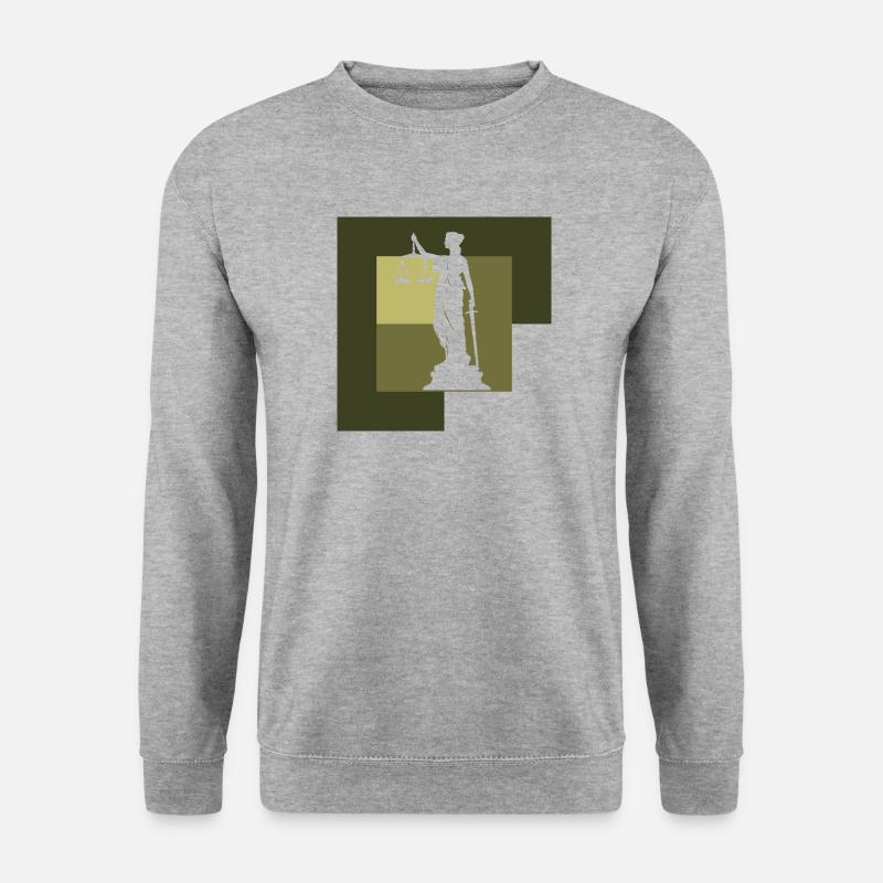 Richter Gericht - Unisex Pullover - Weißgrau meliert