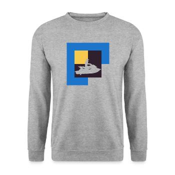 Jet Ski Boat Water Sports - Unisex Sweatshirt - salt & pepper - Front - Alina (178cm) & Michal (187cm)
