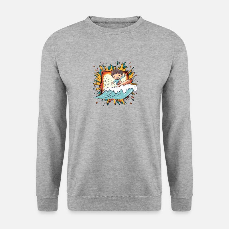 Surfer Surfing - Unisex Sweatshirt - salt & pepper