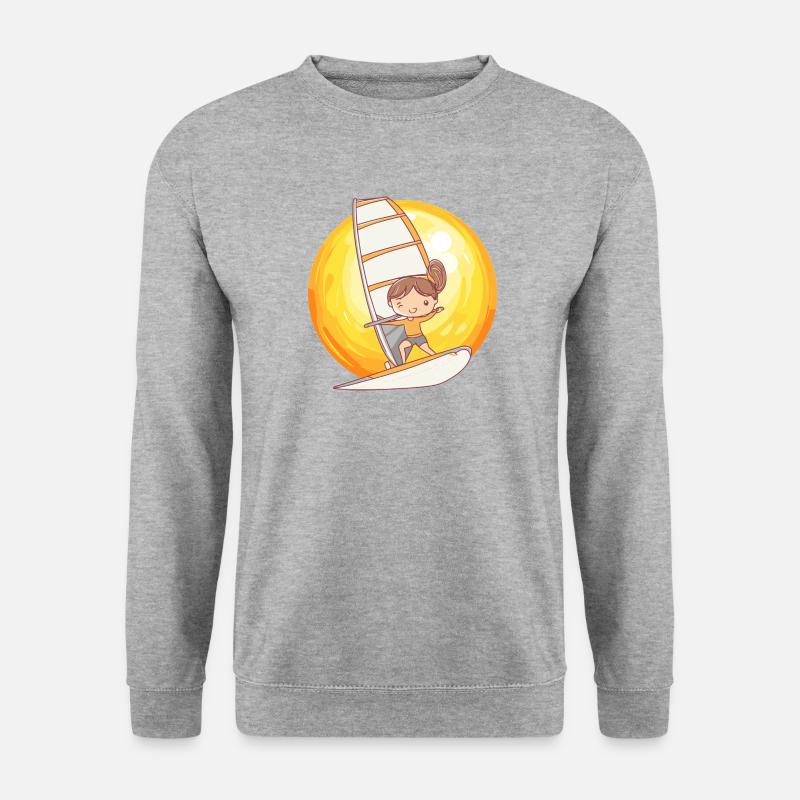 Windsurfing Windsurf - Unisex Sweatshirt - salt & pepper