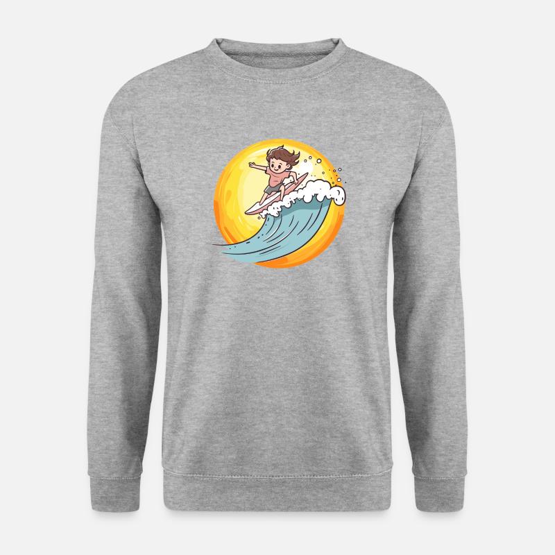 Surfer Surfing - Unisex Sweatshirt - salt & pepper