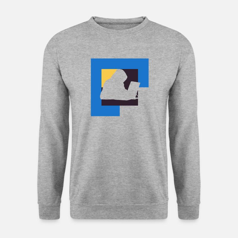 Informatik Computerfreak - Unisex Pullover - Weißgrau meliert