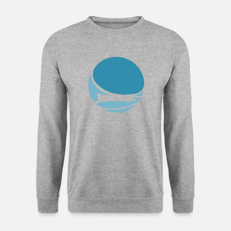 Autorennen Rennwagen - Unisex Pullover - Weißgrau meliert