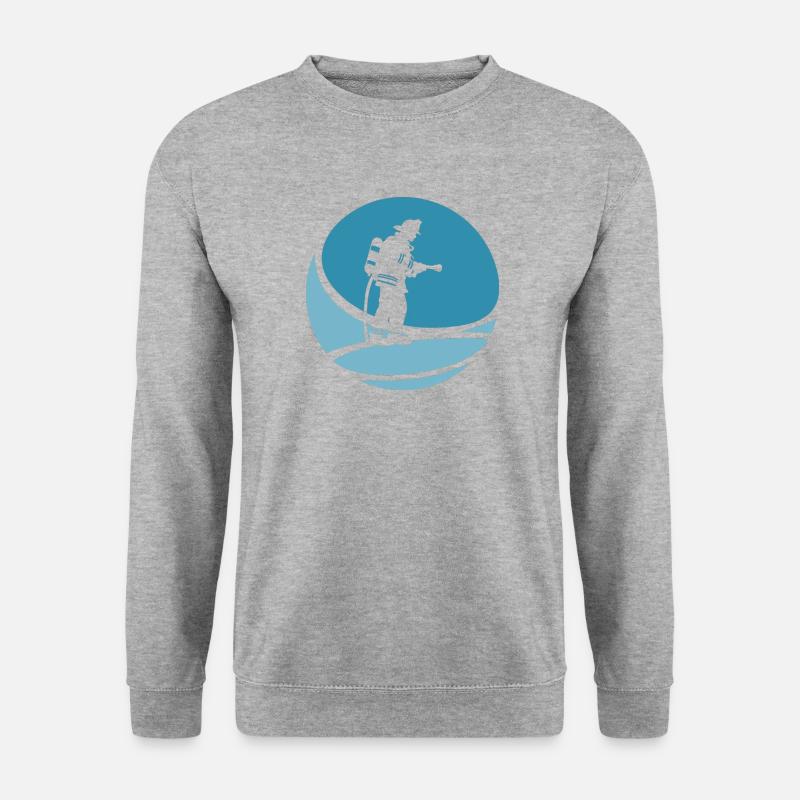 Firefighter Blue Light Fire Brigade - Unisex Sweatshirt - salt & pepper