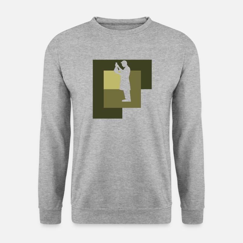 Chemist Chemistry Molecule - Unisex Sweatshirt - salt & pepper