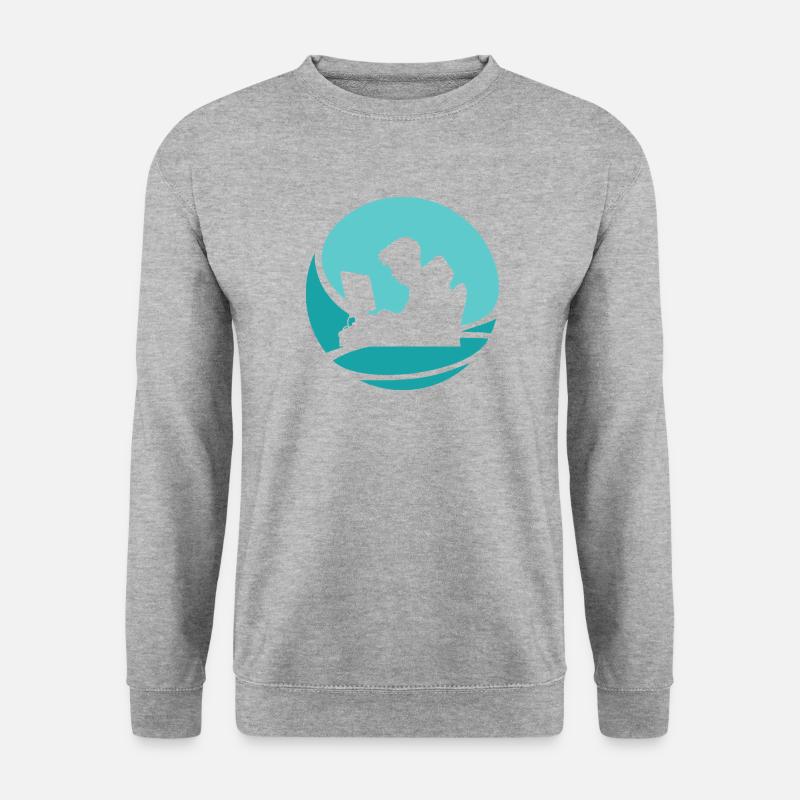 Hacker Informatiker Informatik - Unisex Pullover - Weißgrau meliert