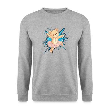 Ballerina Ballet Swan Lake - Unisex Sweatshirt - salt & pepper - Front - Alina (178cm) & Michal (187cm)