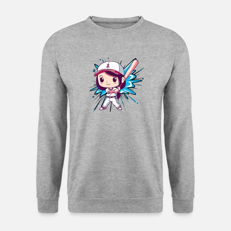 Baseball Baseball Player Baseball Bat - Unisex Sweatshirt - salt & pepper