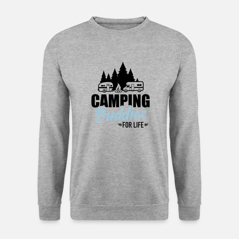 Wohnmobil - Unisex Pullover - Weißgrau meliert