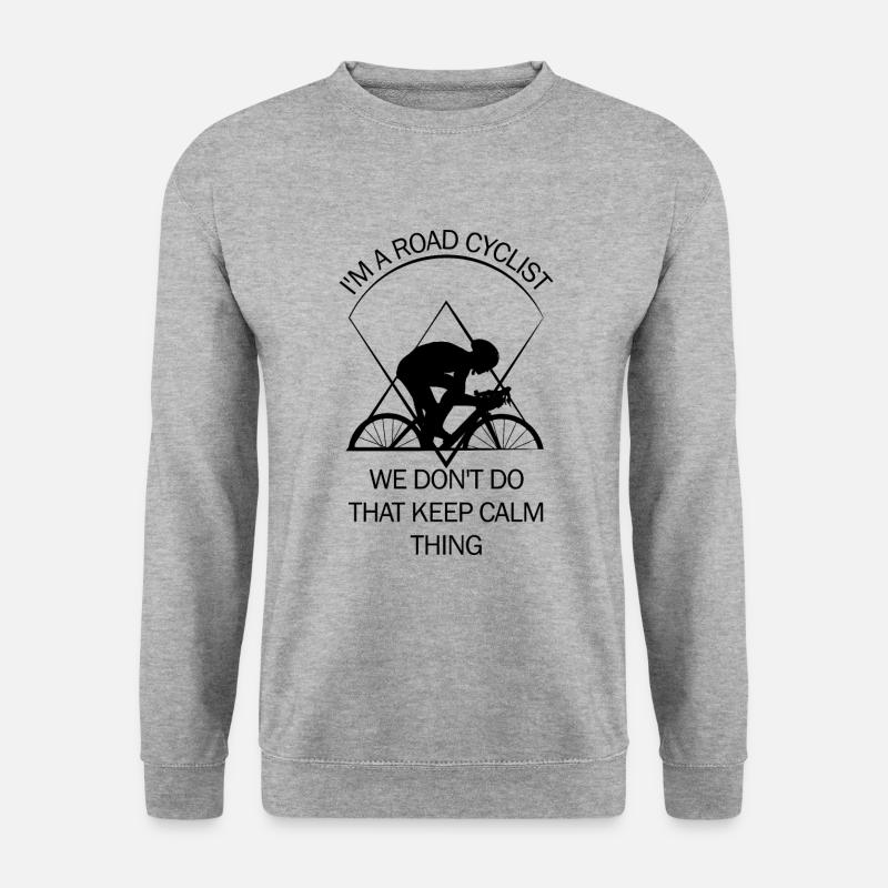 Rennrad - Unisex Pullover - Weißgrau meliert