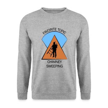 Chimney Sweep Chimney Sweep - Unisex Sweatshirt - salt & pepper - Front - Alina (178cm) & Michal (187cm)