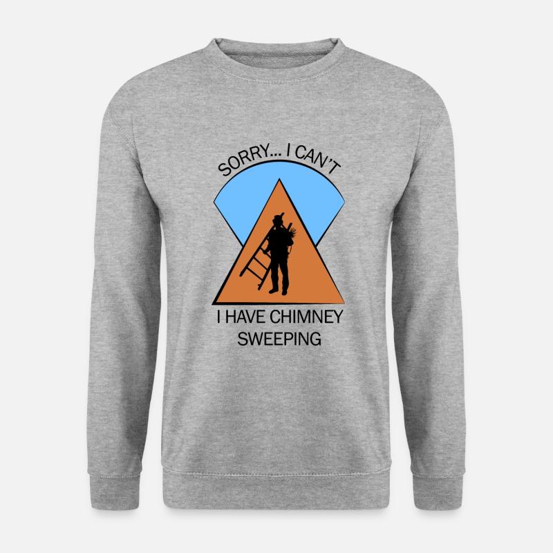 Schornsteinfeger Schlotfeger - Unisex Pullover - Weißgrau meliert