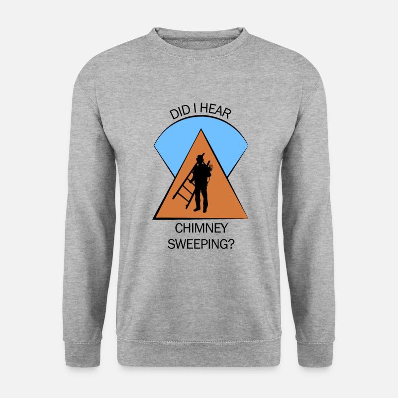 Schornsteinfeger Schlotfeger - Unisex Pullover - Weißgrau meliert