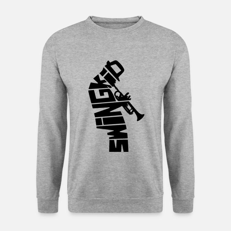 Swing Jazz - Unisex Pullover - Weißgrau meliert