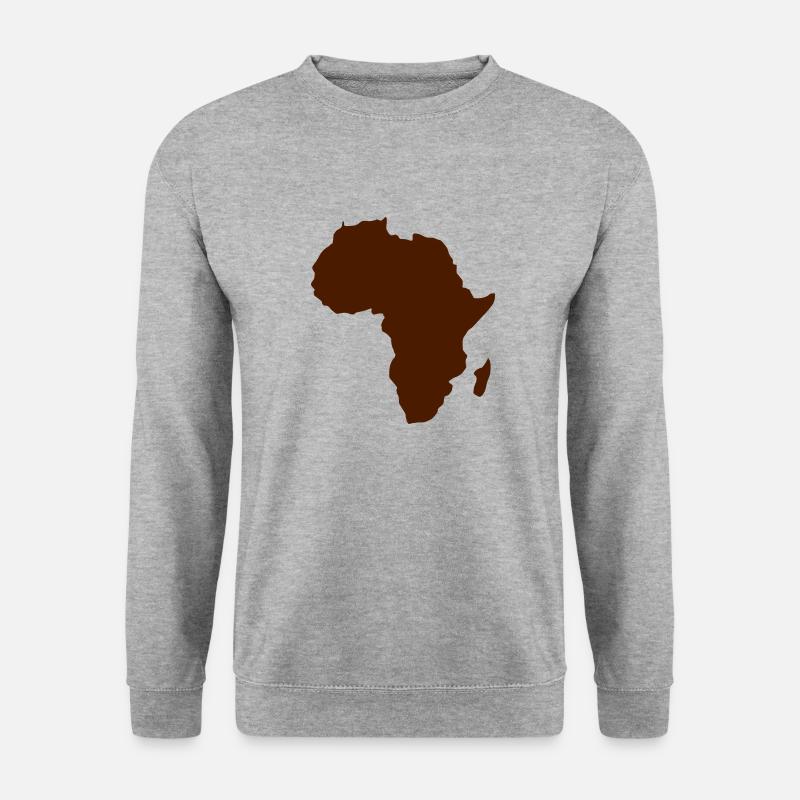 AFRIKA - Unisex Pullover - Weißgrau meliert